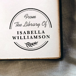 Rundbotanisch aus der Bibliothek des Buchzeichens Gummistempel