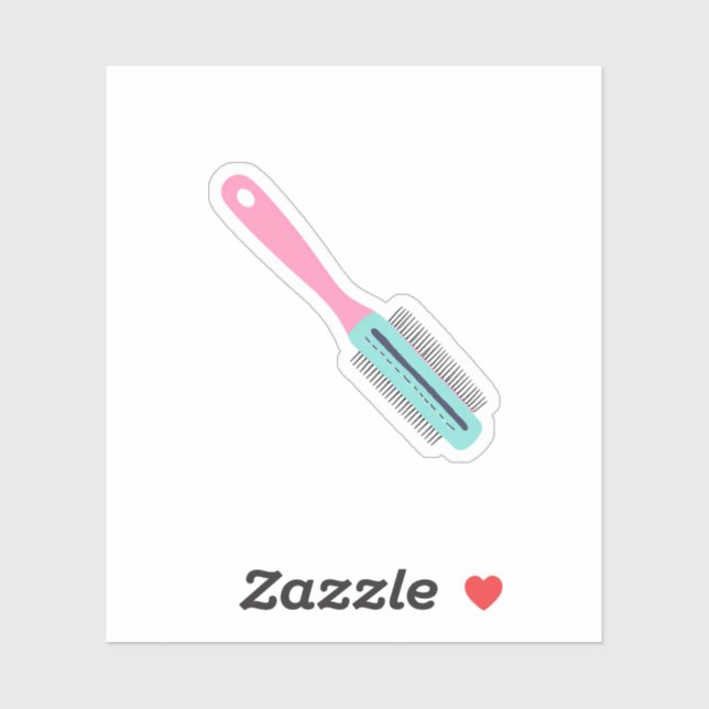 Rundbürste Aufkleber (Blatt)