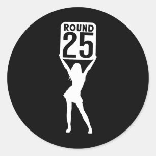 Runde 25 runder aufkleber