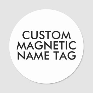 RUNDE 3" Individuelle magnetische Namensschild-Vor Namensschild