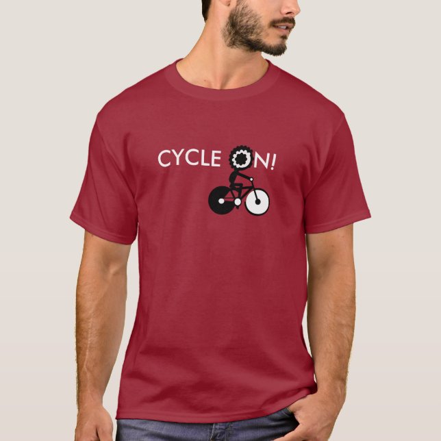 RUNDE AN! Fahrrad T-Shirt (Vorderseite)