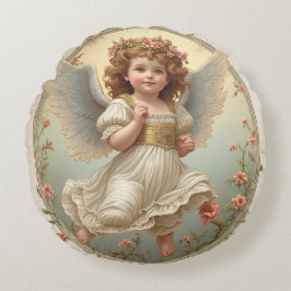 Runde Angel Pillow Rundes Kissen