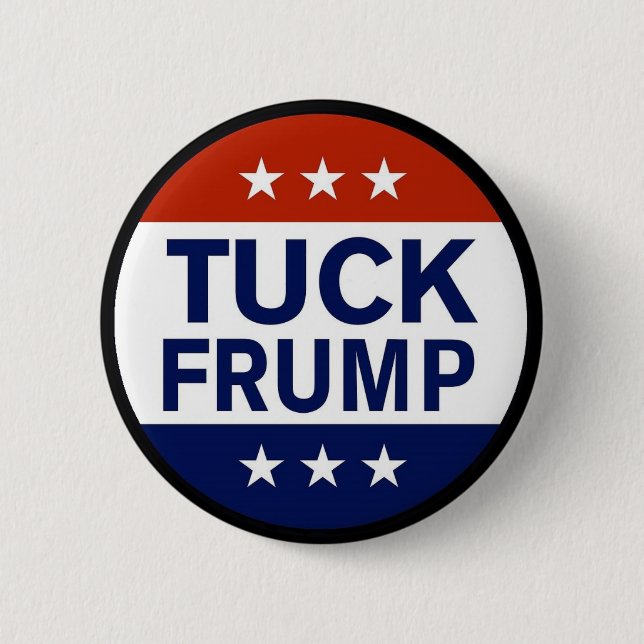 Runde Anti Trump Tuck Frump Button (Vorderseite)