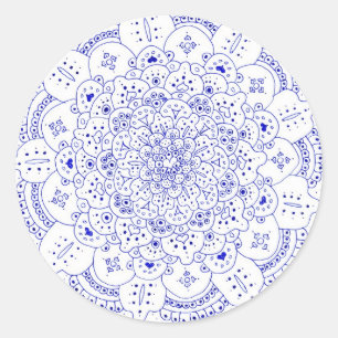 Runde Aufkleber der Mandala-5