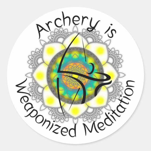 Runde Aufkleber für Bogen-Hüllen (Vorderseite)