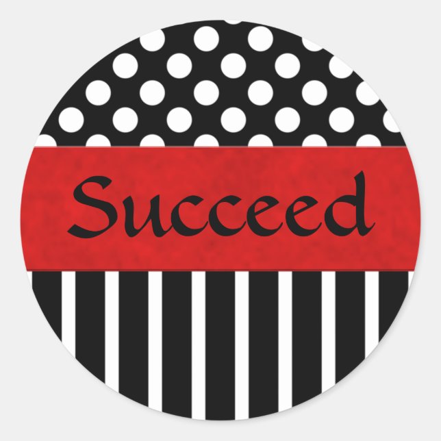 Runde Aufkleber für schwarze und weiße Punkte und  (Vorderseite)