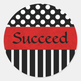 Runde Aufkleber für schwarze und weiße Punkte und 