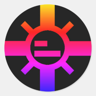 Runde Aufkleber Sparko DämmerungSun