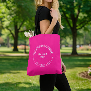 Runde Business-Marke   Rosa Tragetasche