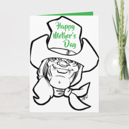 Runde den Herd Cowgirl #160331 Muttertag Karte