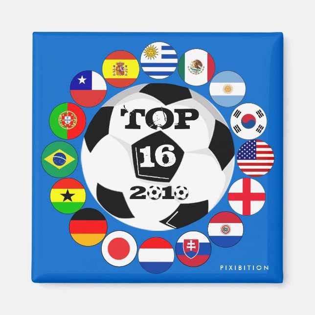 Runde der 16 Teamflaggen - Magnet-Weltmeisterschaf Magnet (Vorne)