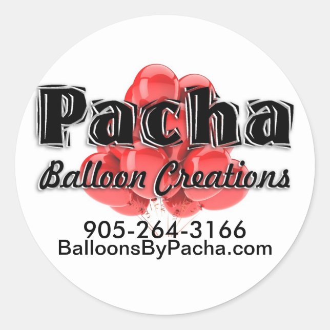 Runde der Aufkleber für Unternehmen (Vorderseite)