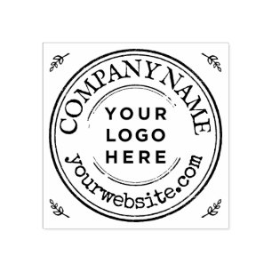 Runde der personalisierten Firmenlogos Gummistempel