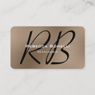 Runde Ecke Browny Beige Manager Business Card Visitenkarte