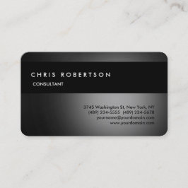 Runde Ecke Grau Schwarz Charming Business Card Visitenkarte