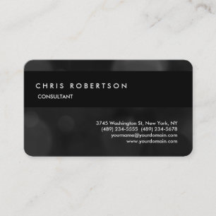 Runde Ecke Grau Schwarz Charming Business Card Visitenkarte