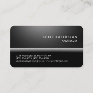 Runde Ecke Gray Black Trendy Business Card Visitenkarte