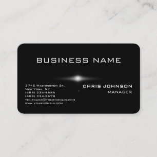 Runde Ecke Gray Rich Black Business Card Visitenkarte