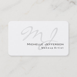 Runde Ecke Makeup Artist White Business Card Visitenkarte