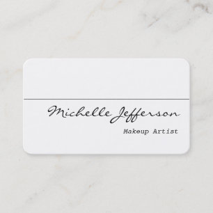 Runde Ecke Makeup Artist White Business Card Visitenkarte