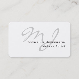 Runde Ecke Makeup Artist White Business Card Visitenkarte