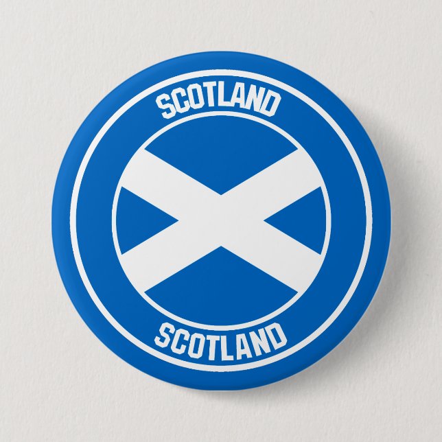 Runde Embleme in Schottland Button (Vorderseite)