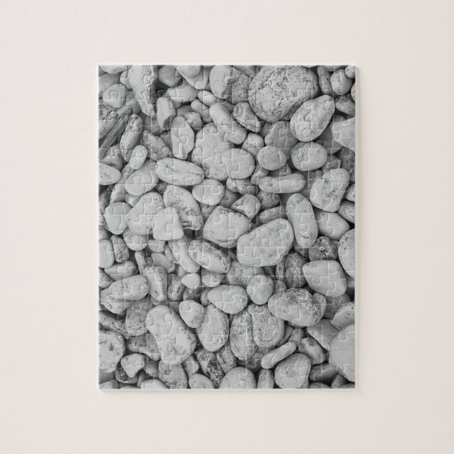 Runde Felsen-Schwarzweiss-Foto-Puzzlespiel Puzzle (Vertikal)