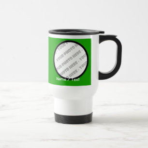 Runde Foto-u. Text-Reise-Tasse - schaffen Sie Ihre Reisebecher