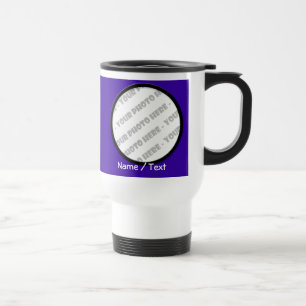 Runde Foto-u. Text-Reise-Tasse - schaffen Sie Ihre Reisebecher