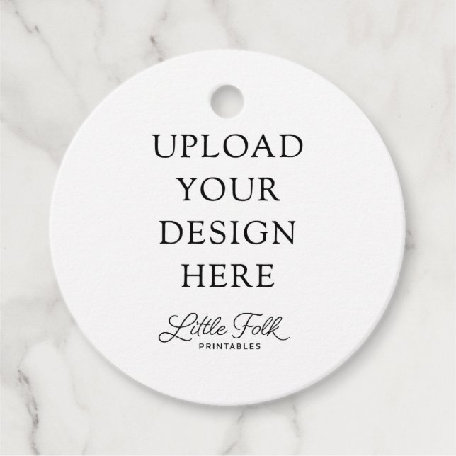 Runde Geschenkanhänger (Vorderseite)