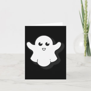 Runde Ghost Niedlich Ghost Halloween Spooky Jahres Karte