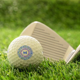 Runde griechischer Schlüssel für benutzerdefiniert Golfball