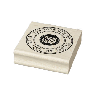Runde Grunge Logokombination Rücksendeadresse Tint Gummistempel