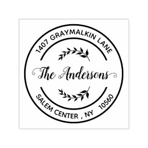 Runde handgeschriebene Script-benutzerdefinierte R Permastempel