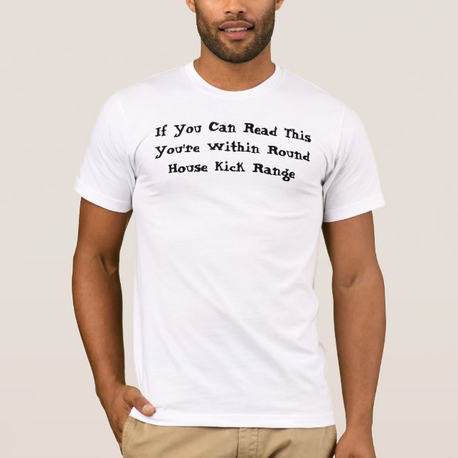 Runde Haus-Tritt-Strecke T-Shirt (Vorderseite)