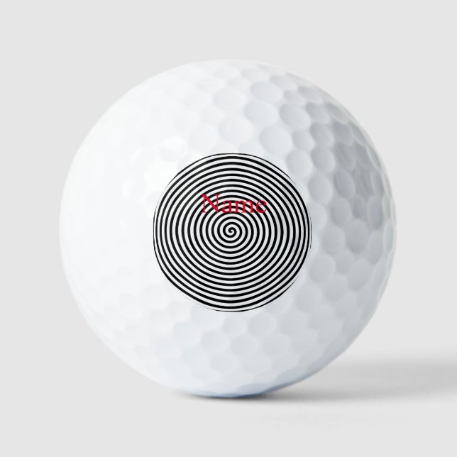 Runde Hypnose Spiral Thunder_Cove Golfball (Vorderseite)