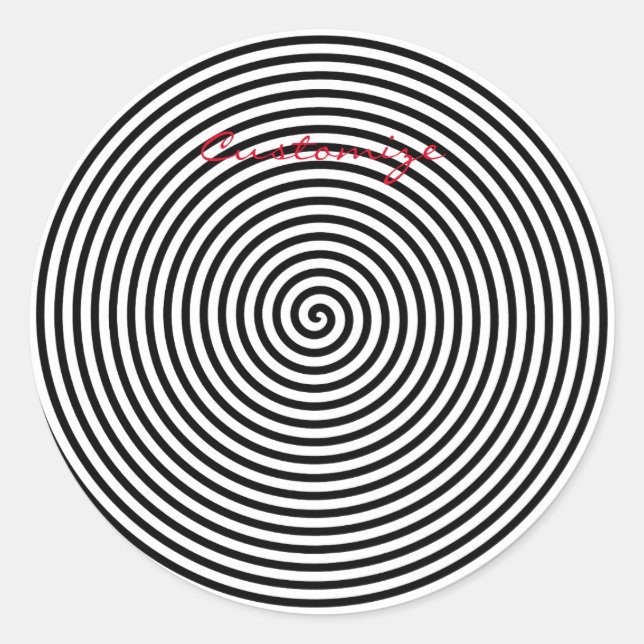 Runde Hypnose Spiral Thunder_Cove Runder Aufkleber (Vorderseite)