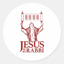 Runde Jesus ist mein Rabbinensticker