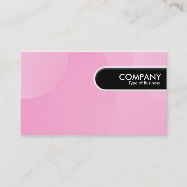 Runde Kante - Blase Cloud Pink Visitenkarte (Vorderseite)