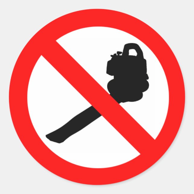 Runde keine Blumen! Runder Aufkleber (Vorderseite)