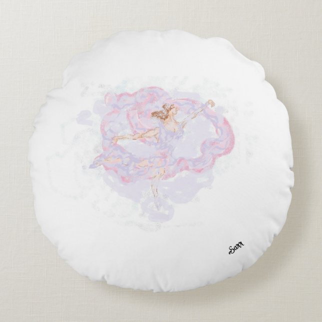 Runde Kissen : Tanzen unter den Winden (Vorderseite)