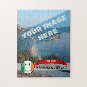 Runde lächelnde irische Flagge Puzzle