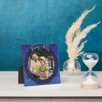 Runde Lapis Lazuli-Rahmen zum 9. Hochzeitstag