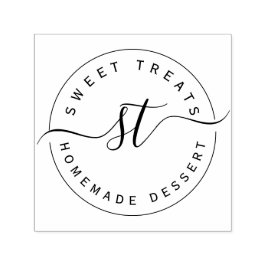 Runde Logo-Rücksendeadresse selbstfärbende Briefma Permastempel