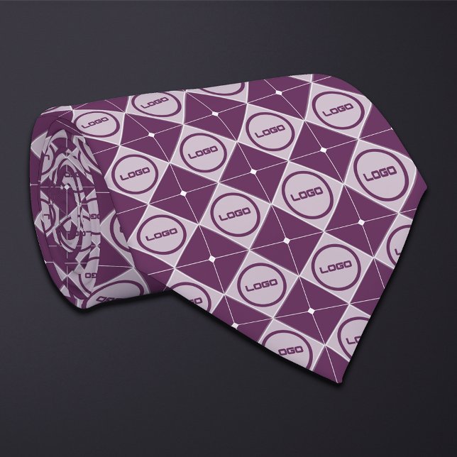 Runde Logos Diamond Muster Necktie Krawatte (Von Creator hochgeladen)