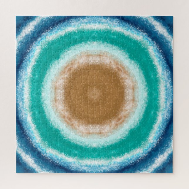 Runde Meereswellen Puzzle (Vertikal)