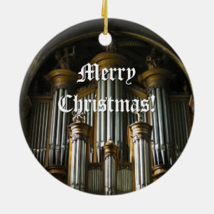 Runde Pariser Organ Weihnachtsverzierung Keramik Ornament