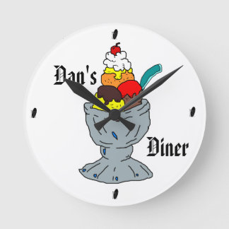 runde personalisierte Wanduhr des