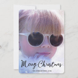 Runde Personalisierte Weihnachtskarten mit Foto Feiertagskarte