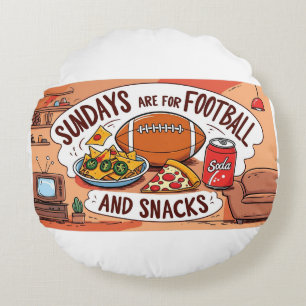 Runde Pillow-Football Rundes Kissen